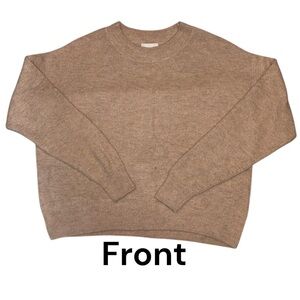 H&M Women’s Shimmery Metallic Soft Sweater Crewneck Size Small